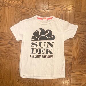 Sundek Kids White 'Follow the Sun' T-Shirt